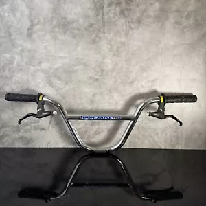 VINTAGE Mongoose Pro CHROM Lenker 25th Anniversary mit Griffen + Diatech Hebel - Bild 1 von 11