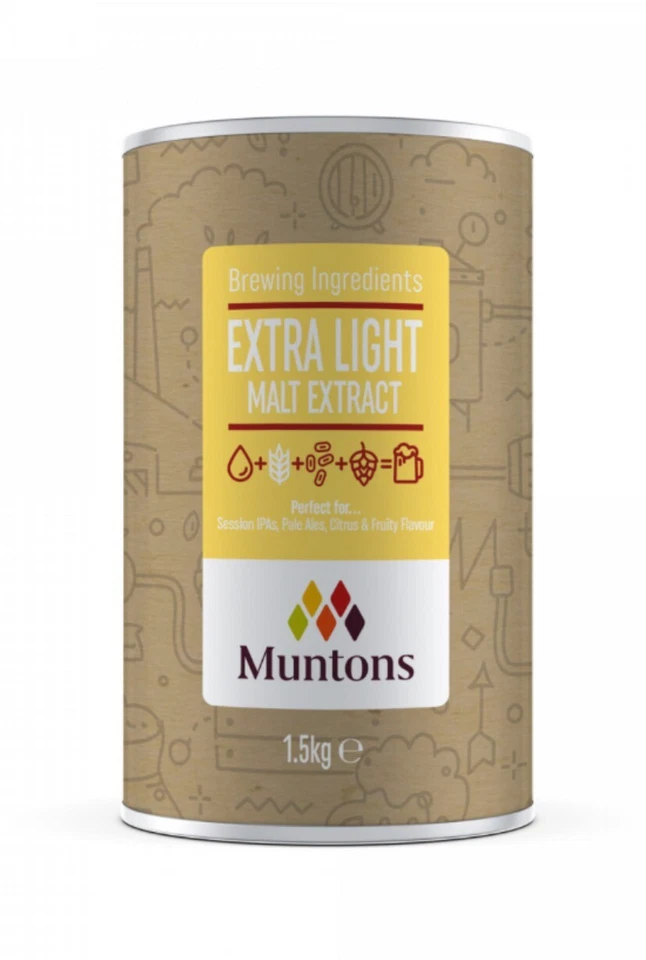 FERRARIGROUP 1,5 Kg Malt extract liquid Muntons extra light 1.5 kg (birra al doppio malto)