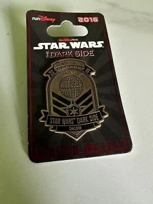 Star Wars runDisney Pin 2016 Half Marathon Dark Side Challenge Race - Image 1 of 3