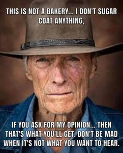 Inspirational Clint Eastwood refrigerator magnet 3 1/2"x 4 1/2" - Picture 1 of 1