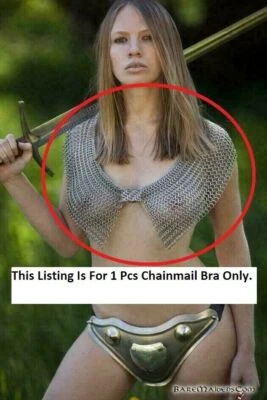 NEW Item Aluminium chainmail Halter Girl clothing Viking Top Halter sexy style - Image 1 of 4
