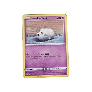 Pokemon Base Common/Uncommon Galarian Corsola 078/192 - Picture 1 of 2