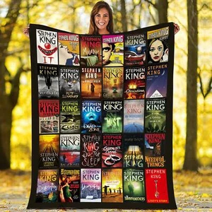 Stephen King Blanket, Stephen King Books Blanket, The Best Stephen King Books - Picture 1 of 4
