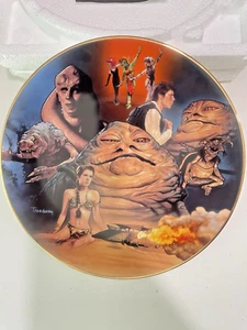 Jabba The Hutt Star Wars Hamilton Collection Plate Heroes and Villians NIB w/CoA - Picture 1 of 4