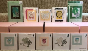 10 x Luxus Handarbeit 3D Glückwunsch gut gemacht Karten Konvolut alle Altersgruppen Geschlechter - Bild 1 von 1