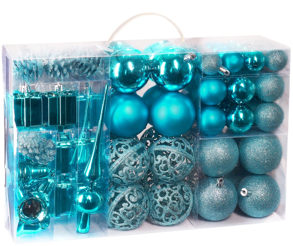 BRUBAKER 101 Piezas Adornos de Árbol de Navidad Irrompibles - Varios Colores Foto 1 de 4