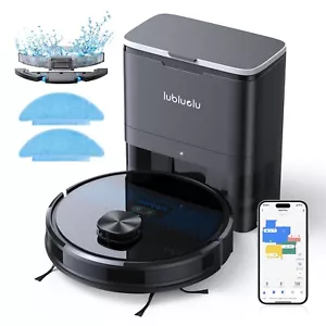 Lubluelu Robot Vacuum and Mop Combo Auto-Empty Dock 4000Pa Sutions APP Control - Picture 1 of 10