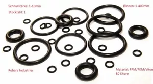 O-Ring Ø interno 8X1,5 spessore cavo FPM-Viton® alta temperatura/DIN 3771/1 pz. - Foto 1 di 1