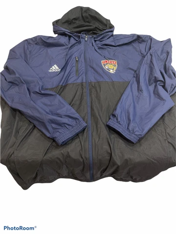 Preowned Adidas NHL Florida Panthers Windbraker Jacket With Hoodie Size 4XL R4 Cover