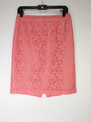 Apt 9 Size 4 Pink Floral Lace Lined Back Zip Pencil Skirt - Image 1 of 4
