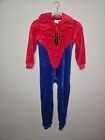 Costume pyjama zippé polaire rouge et bleu Spiderman garçons 8 ans