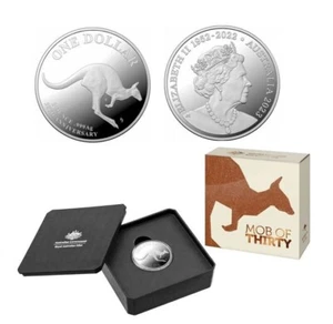 2023 RAM $1 Mob of Thirty 30th Anniversary of Kangaroo 1oz Silver Proof Coin - Bild 1 von 2