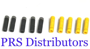 POSI LOCK Yellow 5 Pieces and CONNECTORS Posi Gray-Black 5 Pieces Total 10 Pces - Foto 1 di 2
