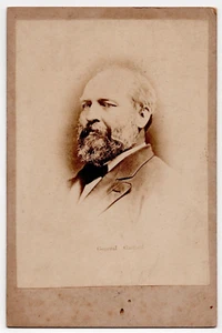 Antica foto di gabinetto generale e presidente James A. Garfield scarsa, NY - Foto 1 di 3