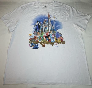 Disney Parks Shirt 2024 Walt Disney World Castle Characters Portrait Sz 2XL NEW - Picture 1 of 5