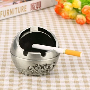 Portable Round Travel Car Ashtray Unique Decorative Gift Home Use - Picture 1 of 11