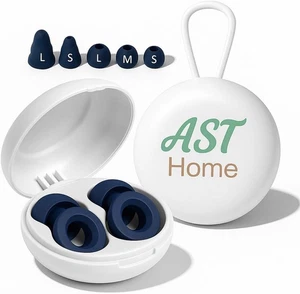 AST HOME Tappi Orecchie Silicone + Memory Foam Riutilizzabili – Antirumore Inson - Foto 1 di 12