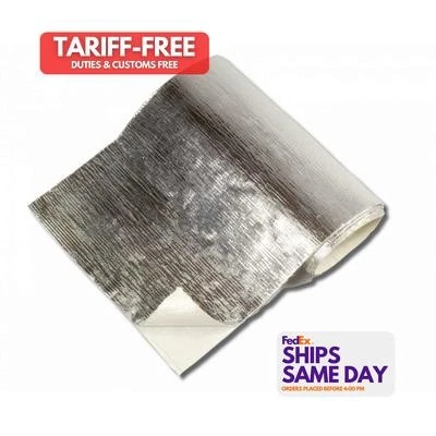 Thermo-Tec 13575, una barrera térmica de tela de fibra de vidrio aluminizada plateada 12 pulgadas X 24I Foto 1 de 4