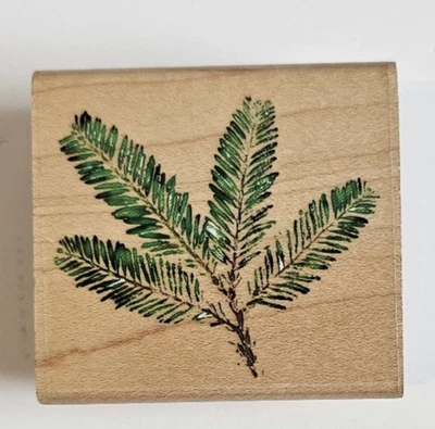 Estampida de goma #a2489e SELLO DE MADERA RAMA DE ÁRBOL DE SECUOYA (135/6) Foto 1 de 3