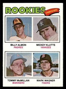 1977 Topps Billy Almon Mickey Klutts Tommy McMillan Mark Wagner 490 Rookie - Picture 1 of 2