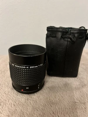 Lente reflectante espejo Minolta 250 mm f5,6 RF Rokkor-X sin probar Foto 1 de 4