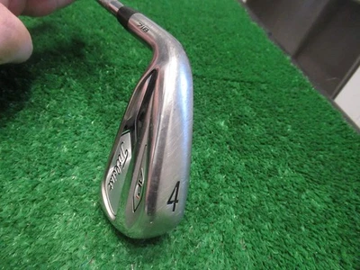 LEFT HANDED TITLEIST AP1 718 SINGLE 4 IRON GOLF CLUB AMT RED R300 REGULAR STEEL - Image 1 of 4