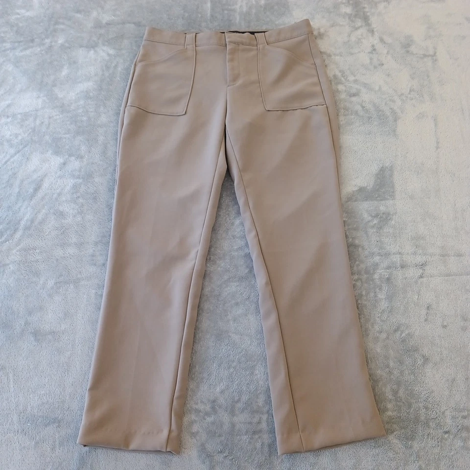 Banana Republic Logan 裤子女式 8 码灰色口袋 32x28.5 中腰 — 第 1/4 张图片