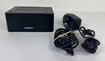Sabrent EC-DSK2 Dual HDD Hard Drive Docking Station With Cables Tested & Working - Image 1 of 4