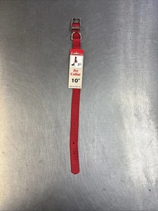 5/8”x10” Red Nylon Dog Collar - Picture 1 of 1