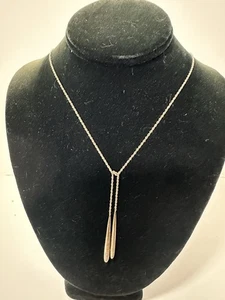 925 Sterling Silber Träne Lariat Halskette - Bild 1 von 4