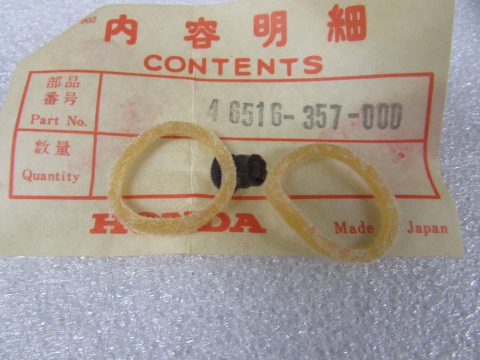 NOS HONDA CBX CR125M CR250M MR175 MR250 MT125 OEM BRAKE PEDAL DUST SEALS (2) - Image 1 of 1