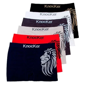 3 Mens Microfiber Boxer Briefs Underwear Seamless Compression Knocker Underpants - Picture 1 of 1
