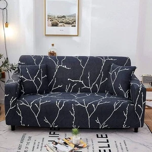 3 Seat Stretch Sofa Covers Sofa Slipcover Stretch Couch Cover With Pillowcases - Picture 1 of 6