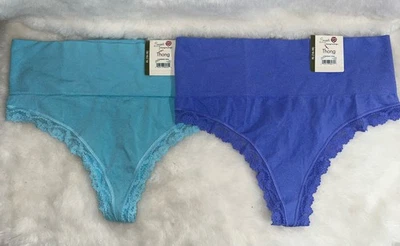 Nuevo paquete de 2 bragas tanga banda ancha Secret Treasures XL (16-18) Foto 1 de 2