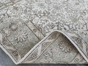 6x10 Turkish Rug, Green Handmade Wool Rug, Oriental Rug, Gift Rugs Vintage Style - Picture 1 of 10