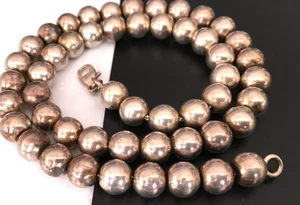 54g Vintage Necklace MARKED 925 STERLING SILVER Chain Bead Jewelry lot y - Picture 1 of 7