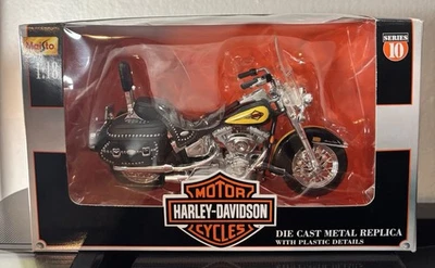 Harley Davidson 2000 FLSTC Heritage Softail modelo 1:18 Die Cast Maisto serie 10 Foto 1 de 2