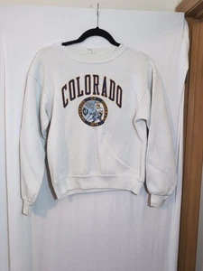 Vintage Youth L Juniors S University Of Colorado Crewneck Sweatshirt - Picture 1 of 4