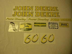Decal Set fits John Deere Model 60 Tractor - NEW FREE SHIPPING - Picture 1 of 1
