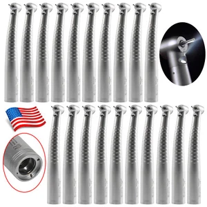 Dental Handstück Glasfaser LED Turbine Standard Kopf Push Fit KaV Kupplung 4/6H - Bild 1 von 18