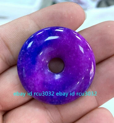 Colgante Donut Círculo Sugilite Púrpura Natural 30mm Joyería Aniversario Regalo Suerte Foto 1 de 4
