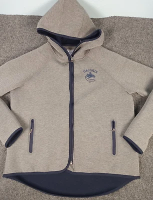 温哥华 Canucks 夹克女式中号触感 Alyssa Milano 弹力很好 — 第 1/4 张图片