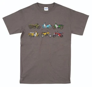Vintage Biker Honda Moped Monkey Bike Classic T Shirts Retro Kool - Picture 1 of 8