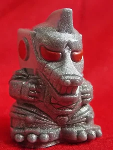 Vintage BANDAI Mecha Godzilla MINI SOFUBI SOFVI SD Figure METALLIC COLOR 1.8" - Picture 1 of 7