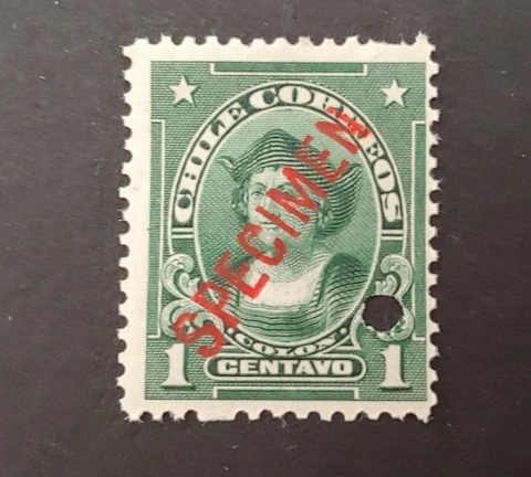 CLASSIC 1C COLUMBUS SPECIMEN CHILE CHILI VF MNH Cover
