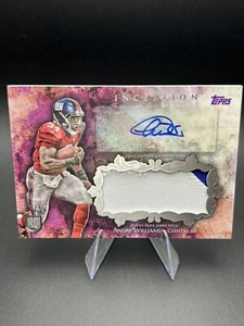 2014 Topps Inception Andre Williams #IAJP-AW RPA Rookie Jumbo Patch Auto RC /50 - Picture 1 of 2
