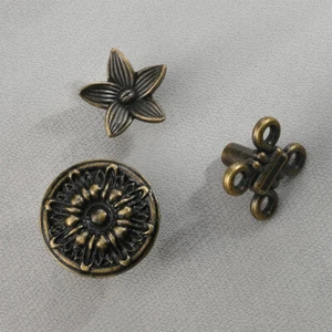 2Pcs Handle Antique Bronze Furniture Knob Vintage Style For Dresser Cupboard - Picture 1 of 13