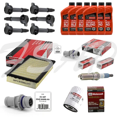 Kit de puesta a punto Ford Flex 2013-2016 3,5 L V6 bobina de encendido DG-520 SP520 FL500S EV257 Foto 1 de 4