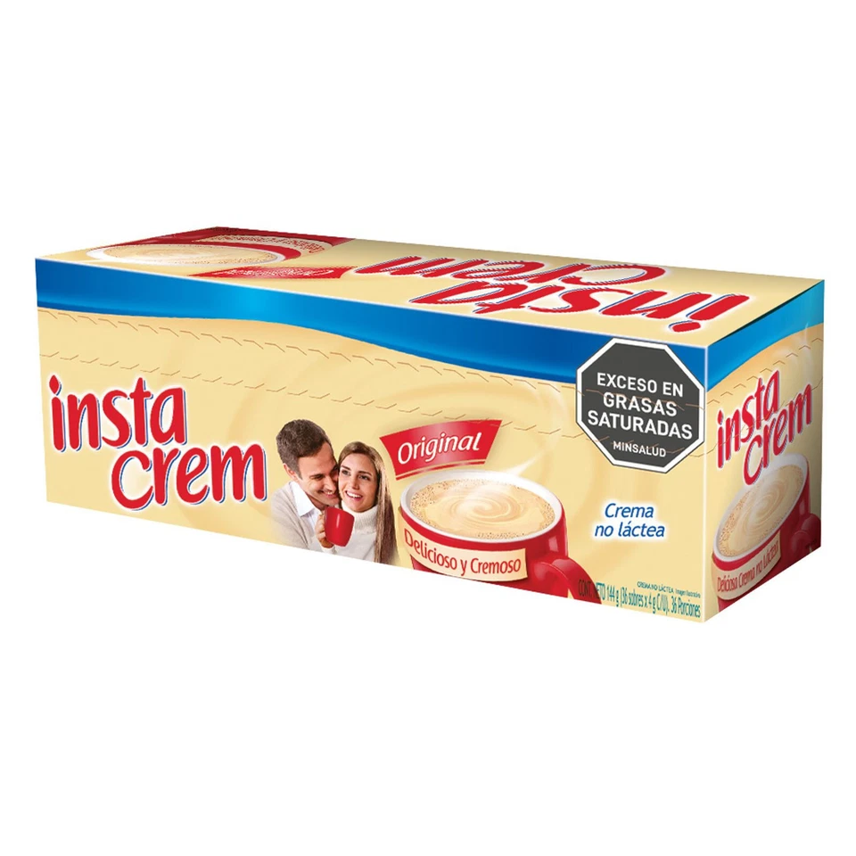 Colombia Instacrem 36 bolsas 144 g/5 oz caja crema sin lactosa para café crema Foto 1 de 1