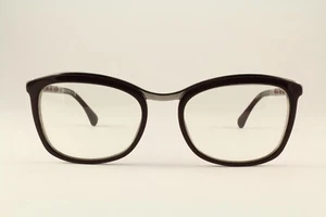 Authentic Chanel 3352-Q c.1461 Burgundy Brown 51mm Chain Glasses Frames RX-able - Picture 1 of 5